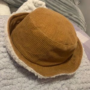 100% polyester corduroy bucket hat